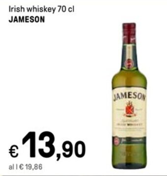 Irish whiskey 70 cl JAMESON