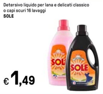Iper La Grande Detersivo liquido per lana e delicati classico o capi scuri 16 lavaggi SOLE offerta