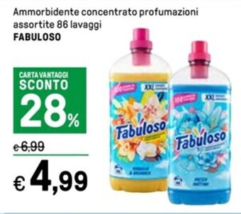 Iper La Grande Ammorbidente concentrato profumazioni assortite 86 lavaggi FABULOSO offerta