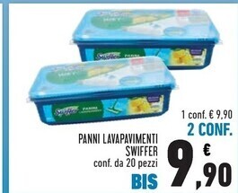 Conad Swiffer panni lavapavimenti offerta