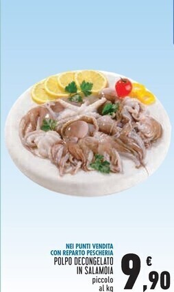 Conad Polpo decongelato in salamoia offerta