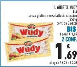 Conad Aia il wurstel wudy offerta