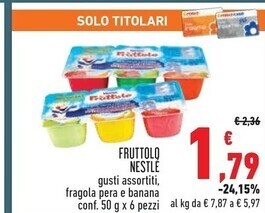 Conad Nestlè fruttolo offerta