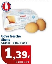 Sigma uova fresche