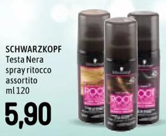 Famila Superstore SCHWARZKOPF Testa Nera spray ritocco assortito ml 120 offerta