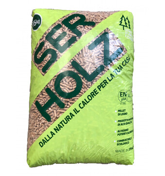 Eurobrico Sacco pellet abete e faggio made in italy- 15 kg offerta