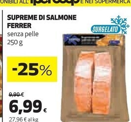 Coop Ferrer supreme di salmone offerta