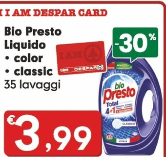 Despar Bio presto liquido color/classic offerta