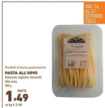 Conad City Pasta all'uovo offerta