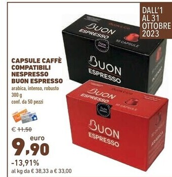 Buon espresso capsule caffè compatibili nespresso