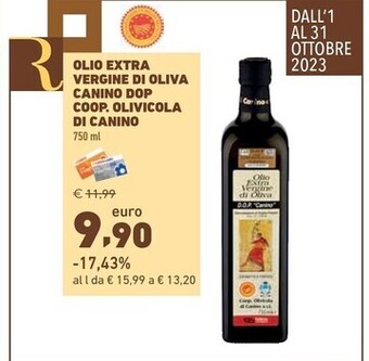 Conad City Coop . olivicola di canino olio extra vergine di oliva canino dop offerta