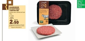 Conad City Hamburger di scottona i nostri ori offerta