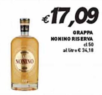GRAPPA NONINO RISERVA cl 50