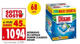 Tigros DETERSIVO IN CAPSULE POWER CLASSICO DIXAN offerta