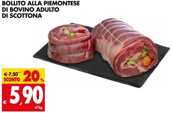 Tigros BOLLITO ALLA PIEMONTESE DI BOVINO ADULTO DI SCOTTONA offerta