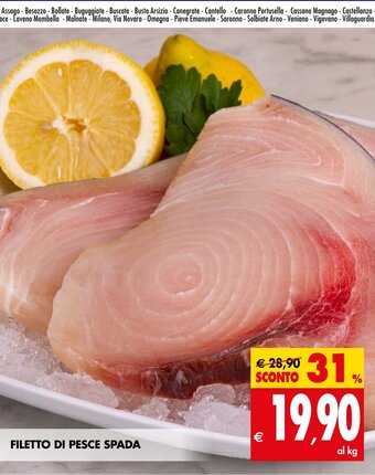 Tigros FILETTO DI PESCE SPADA offerta