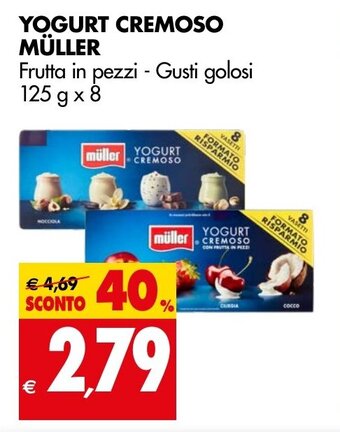 Tigros YOGURT CREMOSO MÜLLER 125 g x 8 offerta