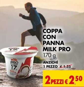 Tigros COPPA CON PANNA MILK PRO 170 g offerta