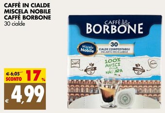CAFFÈ IN CIALDE MISCELA NOBILE CAFFÈ BORBONE 30 cialde