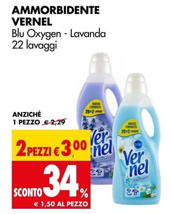 AMMORBIDENTE VERNEL Blu Oxygen - Lavanda 22 lavaggi