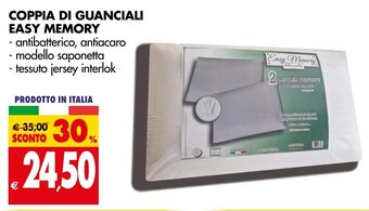 COPPIA DI GUANCIALI EASY MEMORY