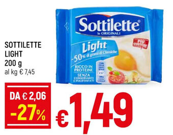Galassia SOTTILETTE LIGHT 200 g offerta