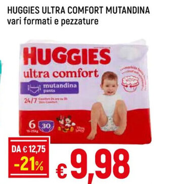 Galassia HUGGIES ULTRA COMFORT MUTANDINA offerta