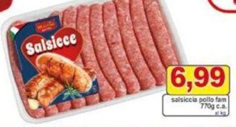 Pewex salsiccia pollo fam 770g c.a. offerta