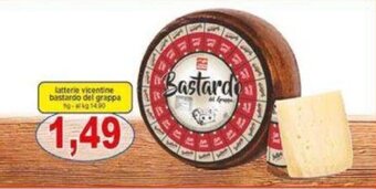 Pewex latterie vicentine bastardo del grappa offerta