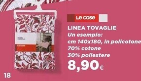 Ipercoop Le cose linea tovaglie offerta
