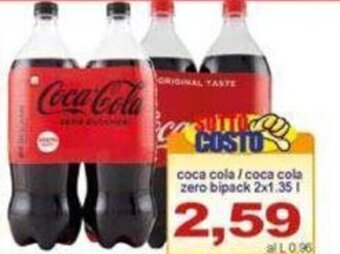 Pewex coca cola /coca cola zero bipack 2x1.35 l offerta