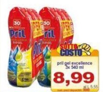 Pewex pril gel excellence 3x 540 ml offerta