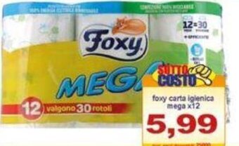Pewex foxy carta igienica mega x12 offerta