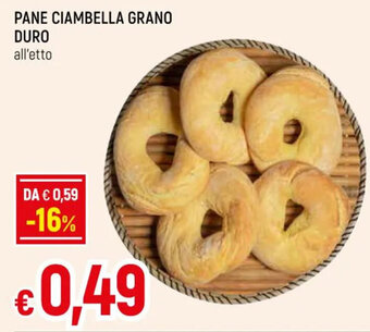 Galassia PANE CIAMBELLA GRANO DURO` offerta