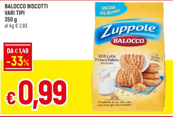 Galassia BALOCCO BISCOTTI VARI TIPI 350 g offerta