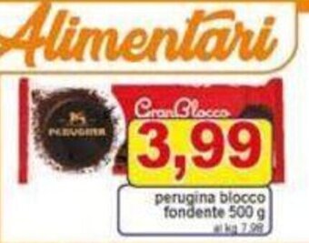 Pewex perugina blocco fondente 500 g offerta
