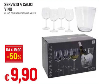 SERVIZIO 4 CALICI VINO