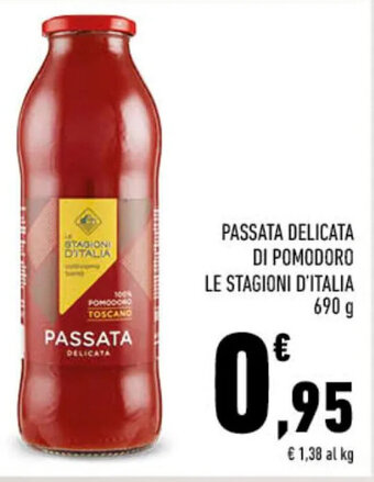 Conad PASSATA DELICATA DI POMODORO LE STAGIONI D'ITALIA 690 g offerta