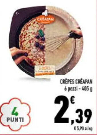 Conad CREPES CREAPAN 6 pezzi-405 g offerta