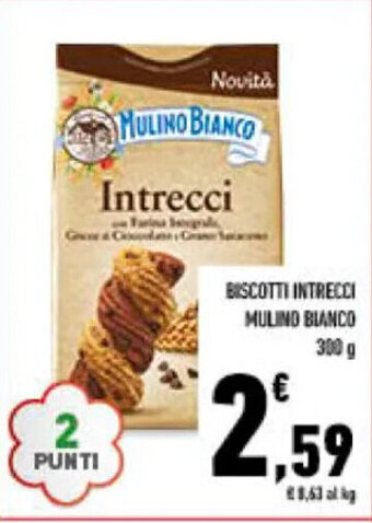 Conad BISCOTTI INTRECCI MULINO BIANCO 300 g offerta