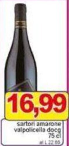 Pewex sartori amarone valpolicella docg 75 cl offerta