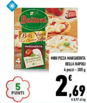Conad MINI PIZZA MARGHERITA BELLA NAPOLI 4 pezzi - 300 g offerta