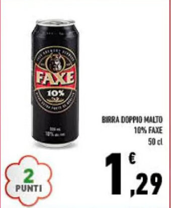 Conad BIRRA DOPPIO MALTO Faxe 50 cl offerta