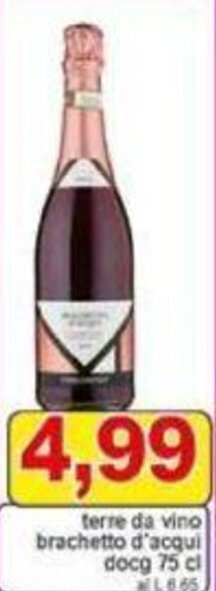 Pewex terre da vino brachetto d'acqui docg 75 cl offerta