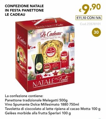 Migross Superstore CONFEZIONE NATALE IN FESTA PANETTONE LE CADEAU offerta
