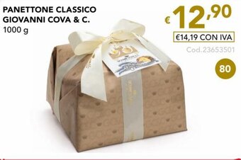 Migross Superstore PANETTONE CLASSICO GIOVANNI COVA & C. 1000 g offerta