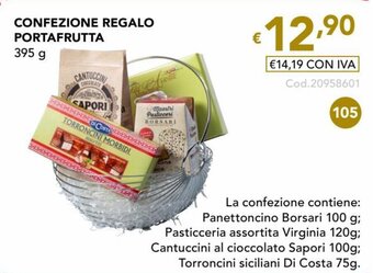 Migross Superstore CONFEZIONE REGALO PORTAFRUTTA 395 g offerta