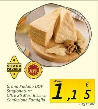 Carrefour Market Grana Padano Formaggio offerta