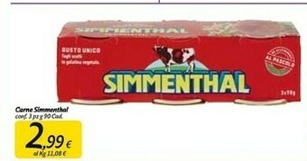 Carrefour Market Simmenthal Carne in scatola offerta