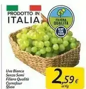Carrefour Market Carrefour Uva Bianca Sensa Semi offerta